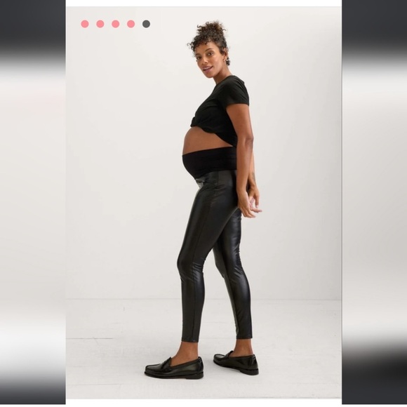 Hatch Vegan Leather Stretch Legging - Picture 4 of 7